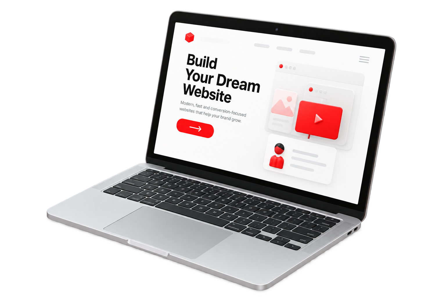 Web development and website design illustration