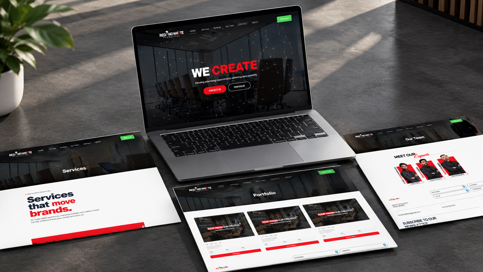 Professional web development project